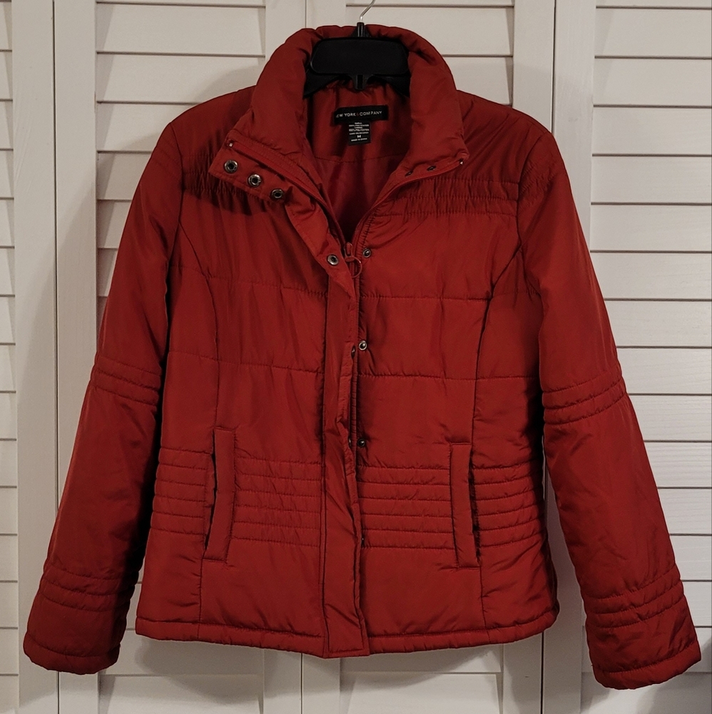 New York & Co. Red puffy coat